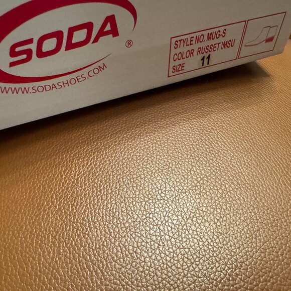 Soda Womens Ankle Boots size 11 NWT camel - Picture 3 of 5